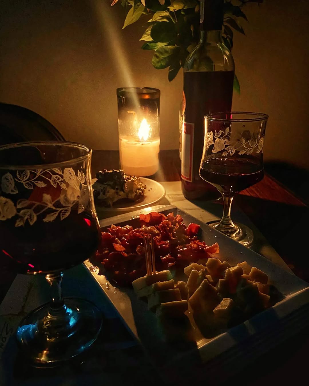 Dinner date setup at Location One Eighty