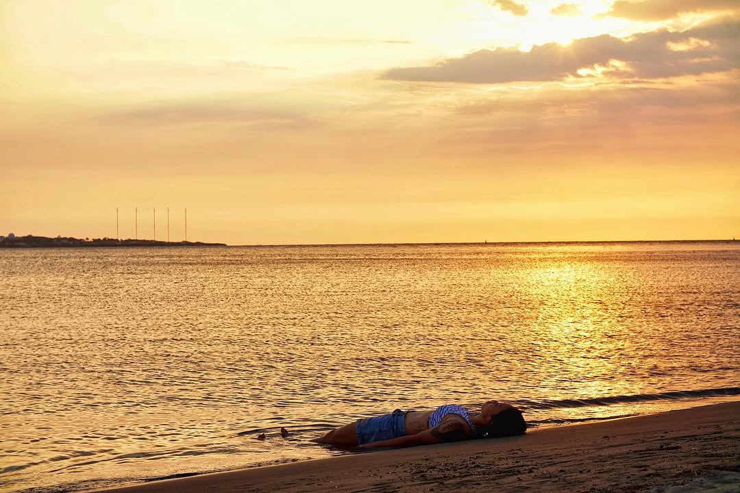 Natural and healing beach at the back of Location One Eighty
