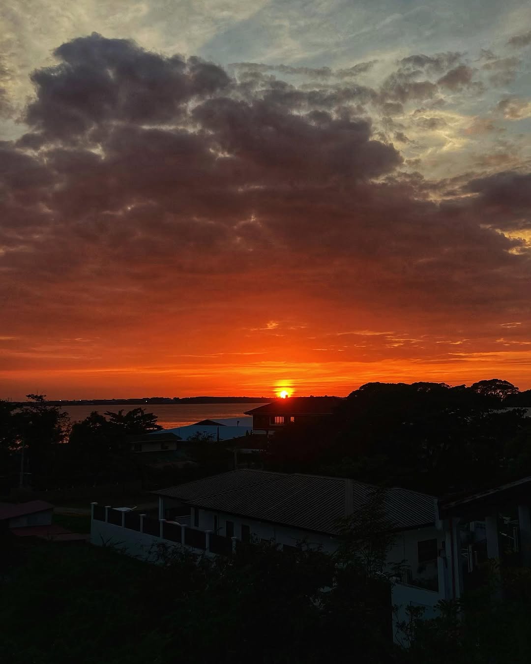 Sunset at the rooftop deck